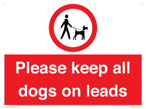 Please keep all dogs on leads